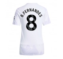 Manchester United Bruno Fernandes #8 Koszulka Wyjazdowa damskie 2025-26 Krótki Rękaw